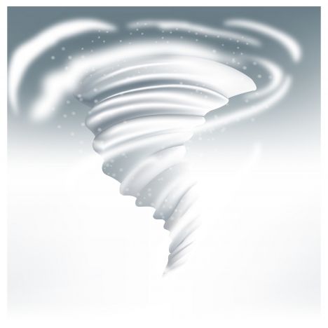 snow vortex vector illustration on white background