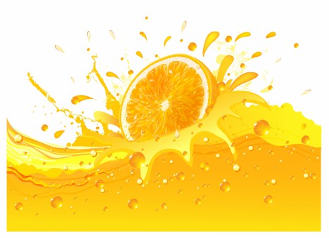 Splashing Orange