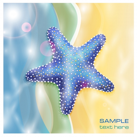 starfish abstract background
