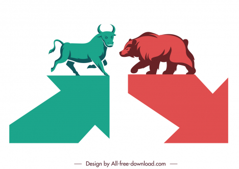 Bear And Bull Trading Logo Template, Animal Vector And Business Finance  Modern Design Template Inspiration Royalty Free SVG, Cliparts, Vectors, and  Stock Illustration. Image 150059547.