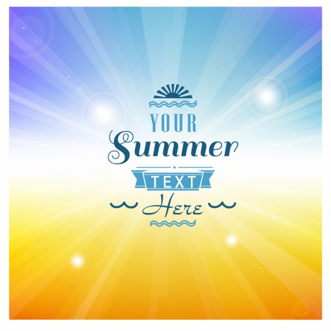 Summer background with text