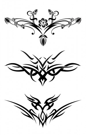 Tattoo Set vectors stock in format for free download 