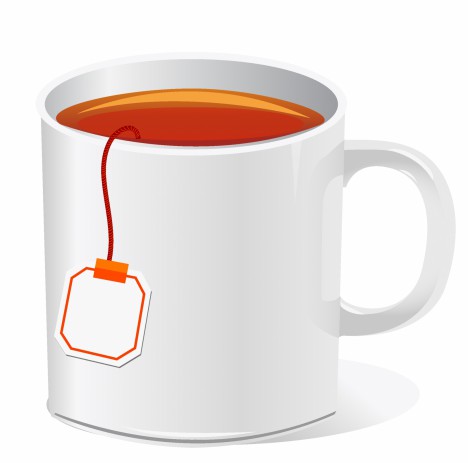 tea cup with teabag