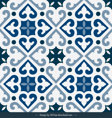 tile pattern background elegant european symmetric decor