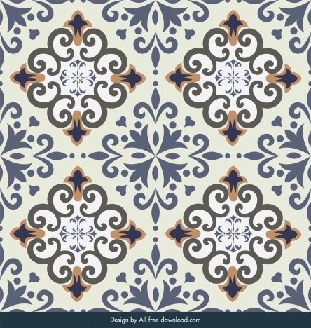 tile pattern template elegant classic repeating symmetry design