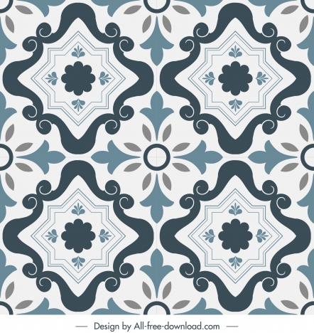 tile pattern template repeating symmetric design classic european