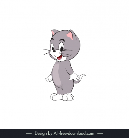 Topsy cat character in movie tom and jerry icon cute cartoon character  outline vectors stock in format for free download 162 bytes