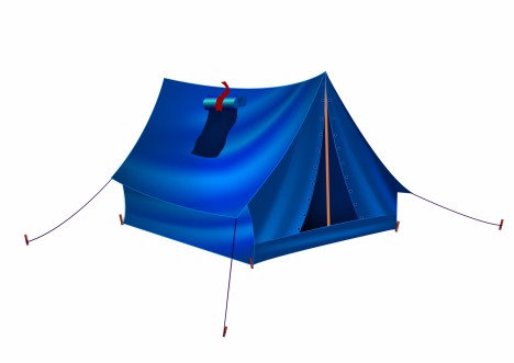 tourist tent for travel and camping