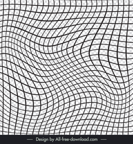 transparent mesh backdrop template deformed squares illusion sketch
