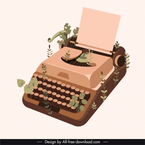1433 Old Typewriter Sketch Images Stock Photos  Vectors  Shutterstock