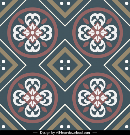 urban decore matt ceramic pattern template symmetric geometrical botanical design