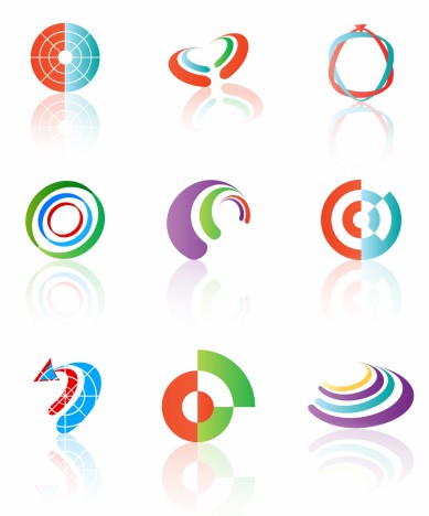 Various shapes and graphic design elements