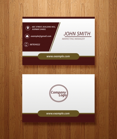 vector business card template