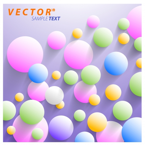 vector illustration of colorful balloons on plain background