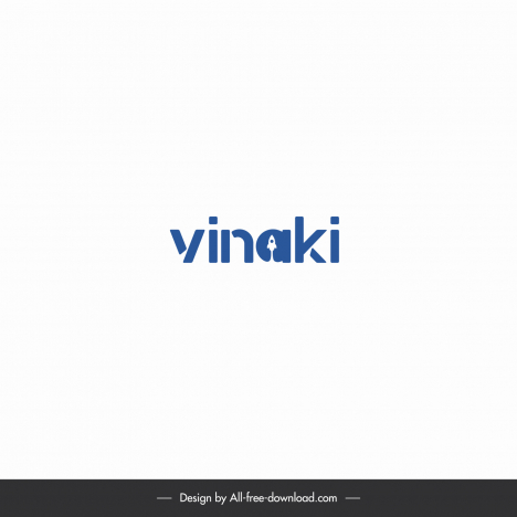 vinaki logo about creative startups modern simple