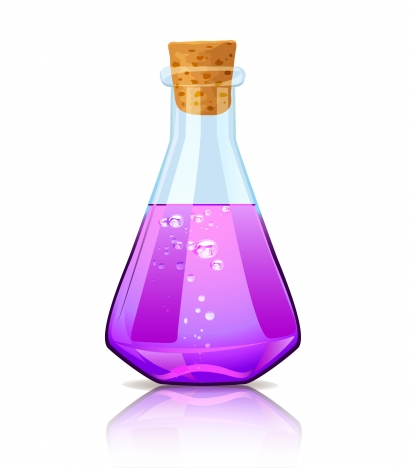 violet magic bottle