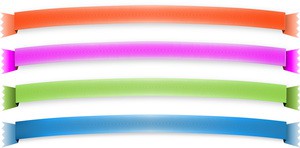web menu bar design ribbons