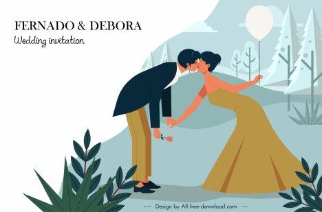 Abstract Sketch Wedding Invitation Suite Graphic by Benzstudio · Creative  Fabrica
