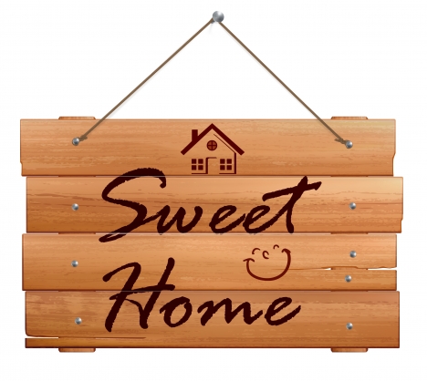 wooden home banner