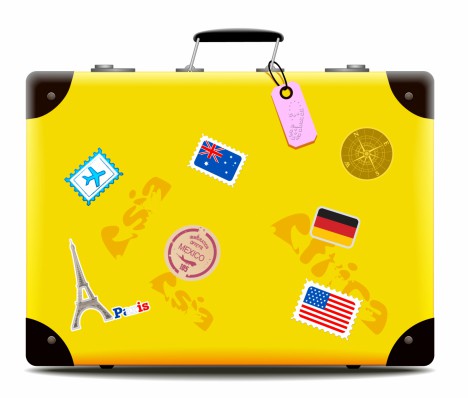 Yellow Travel Suitcase