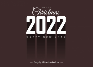 2022 calendar cover template elegant dark shadow decor