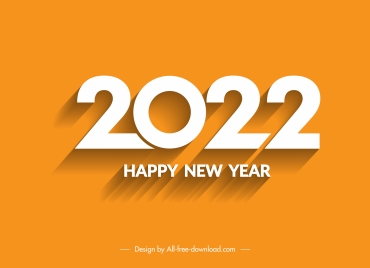 2022 calendar cover template elegant flat number decor