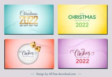 2022 happy new year merry christmas card covers templates