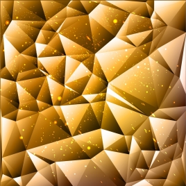 3d abstract background yellow low poly decor