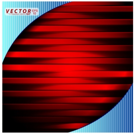 3d red striped illustration on blue background