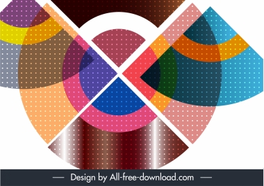 abstract background colorful modern flat geometric layout