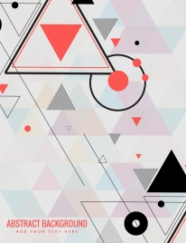abstract background modern design triangles circles decor