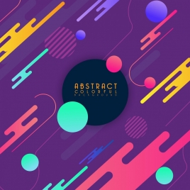 abstract background multicolored repeating decor circles icons