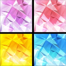 abstract background sets 3d cubic shiny colored decoration