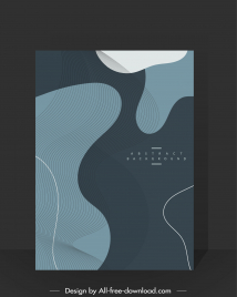 abstract background template dark flat curves sketch