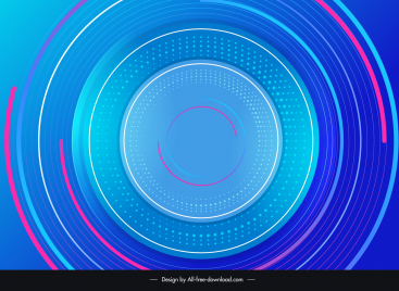 abstract background template dynamic concentric circles