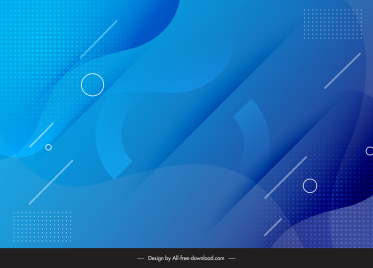 abstract background template modern blue waves
