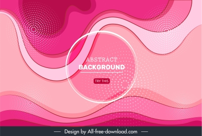 abstract background template pink dynamic curves circles decor