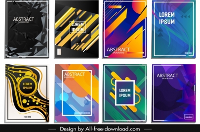 abstract background templates colored geometric dynamic decor