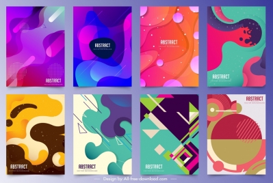 abstract background templates colorful deformed geometric decor