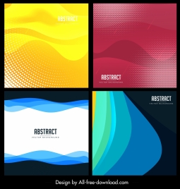 abstract background templates modern colored curves decor
