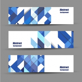 abstract banners design sets