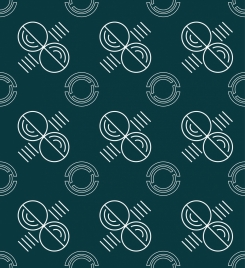 abstract circles pattern repeating style design
