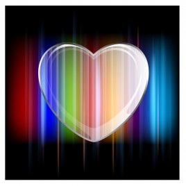 abstract colorful heart shape background