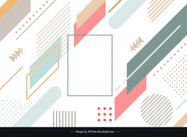 abstract geometric background template dynamic flat shapes