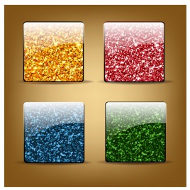 abstract glossy square button