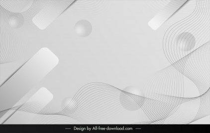 abstract line background template dynamic wavy curves circle shapes