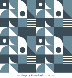 abstract pattern template flat geometric repeating decor
