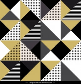 abstract pattern template flat geometrical triangles decor