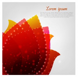 abstract red lotus flower background