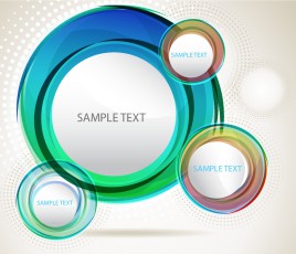 Abstract vector circles background
